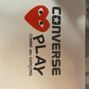 Comé des garcons pink low top converse